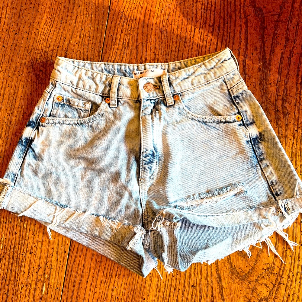 Garage denim shorts